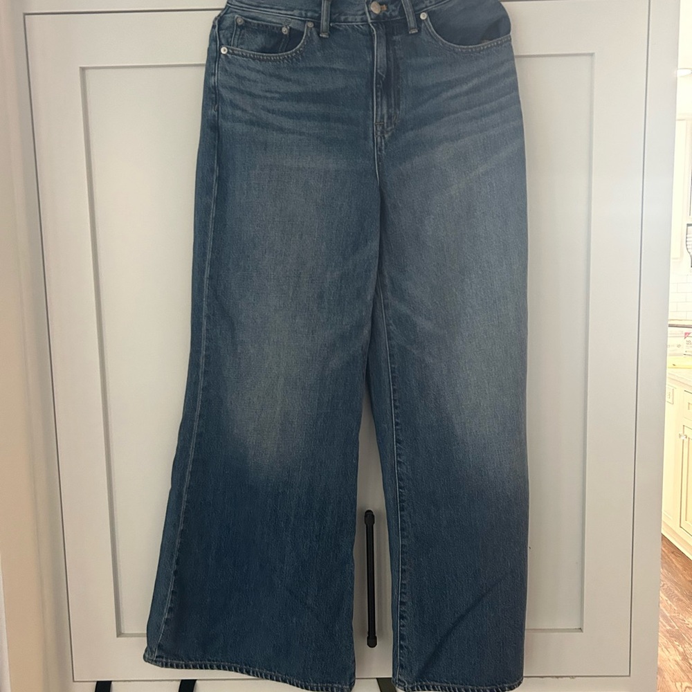 Madewell Extra Wide Leg Jeans, Sz 28